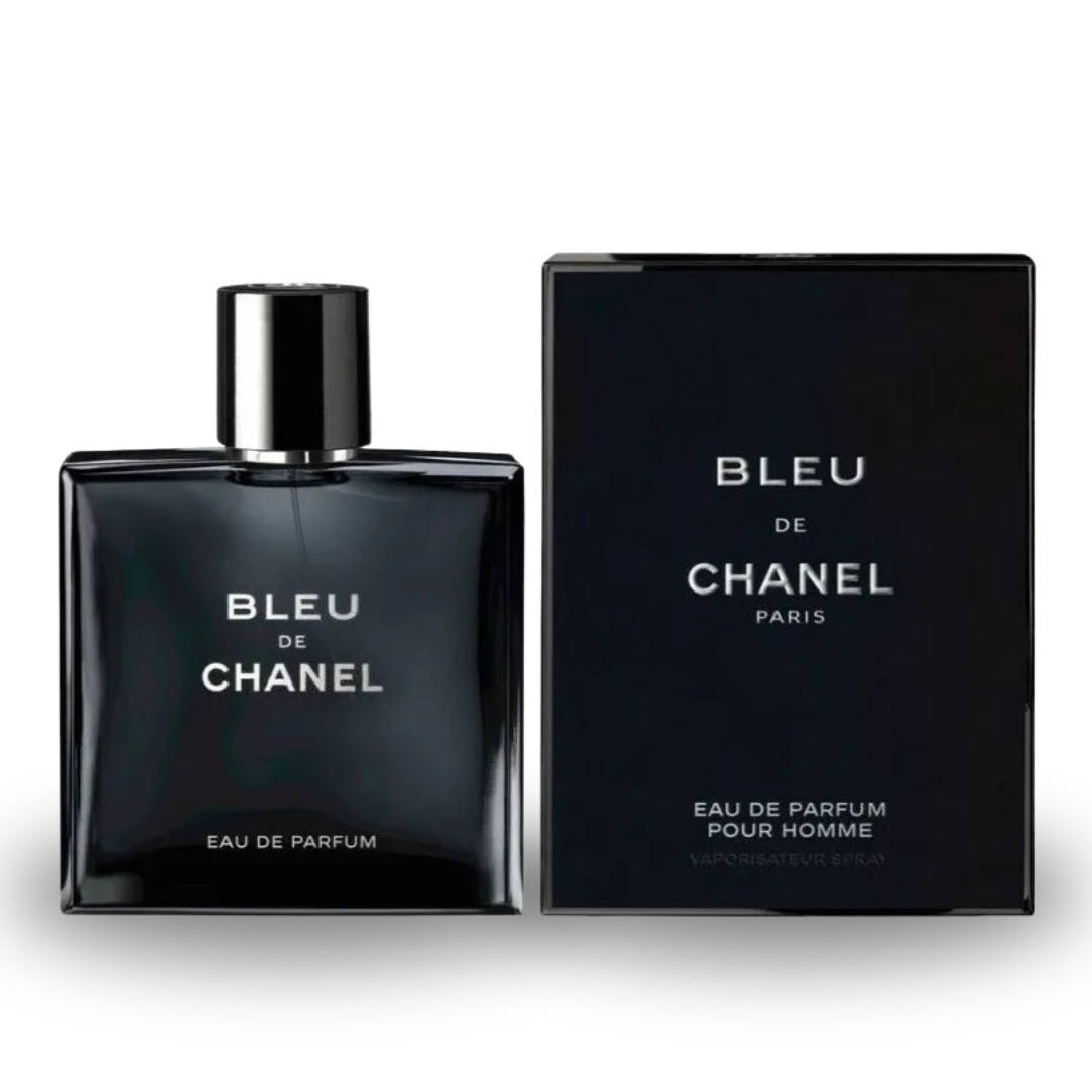 Kit 5 Perfumes Masculinos – Bleu de Chanel + 212 VIP Black + Santal 33 + Invictus + Invictus Victory