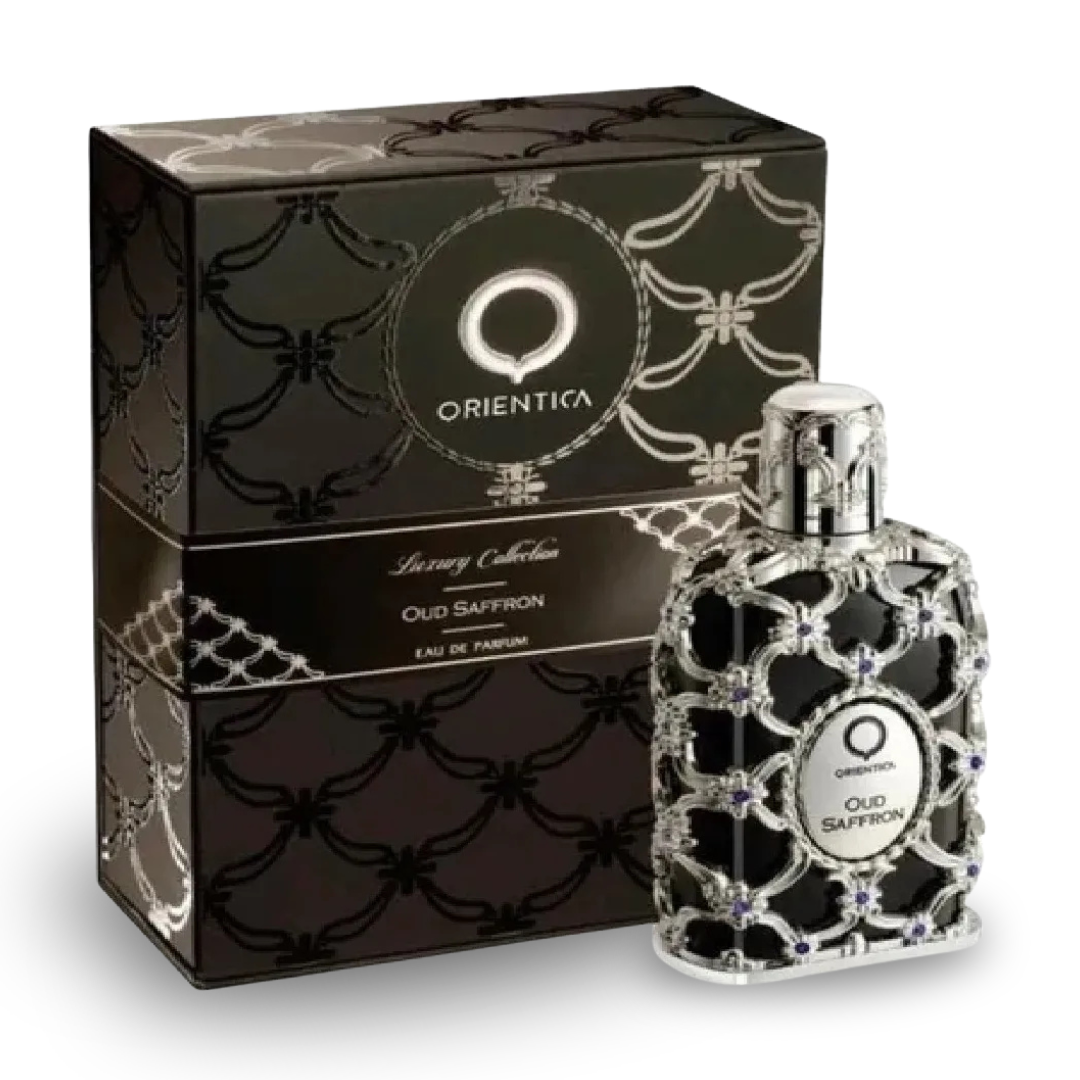 Kit 4 Perfumes Masculinos – Oud Saffron + Scandal + Khamrah + Club de Nuit