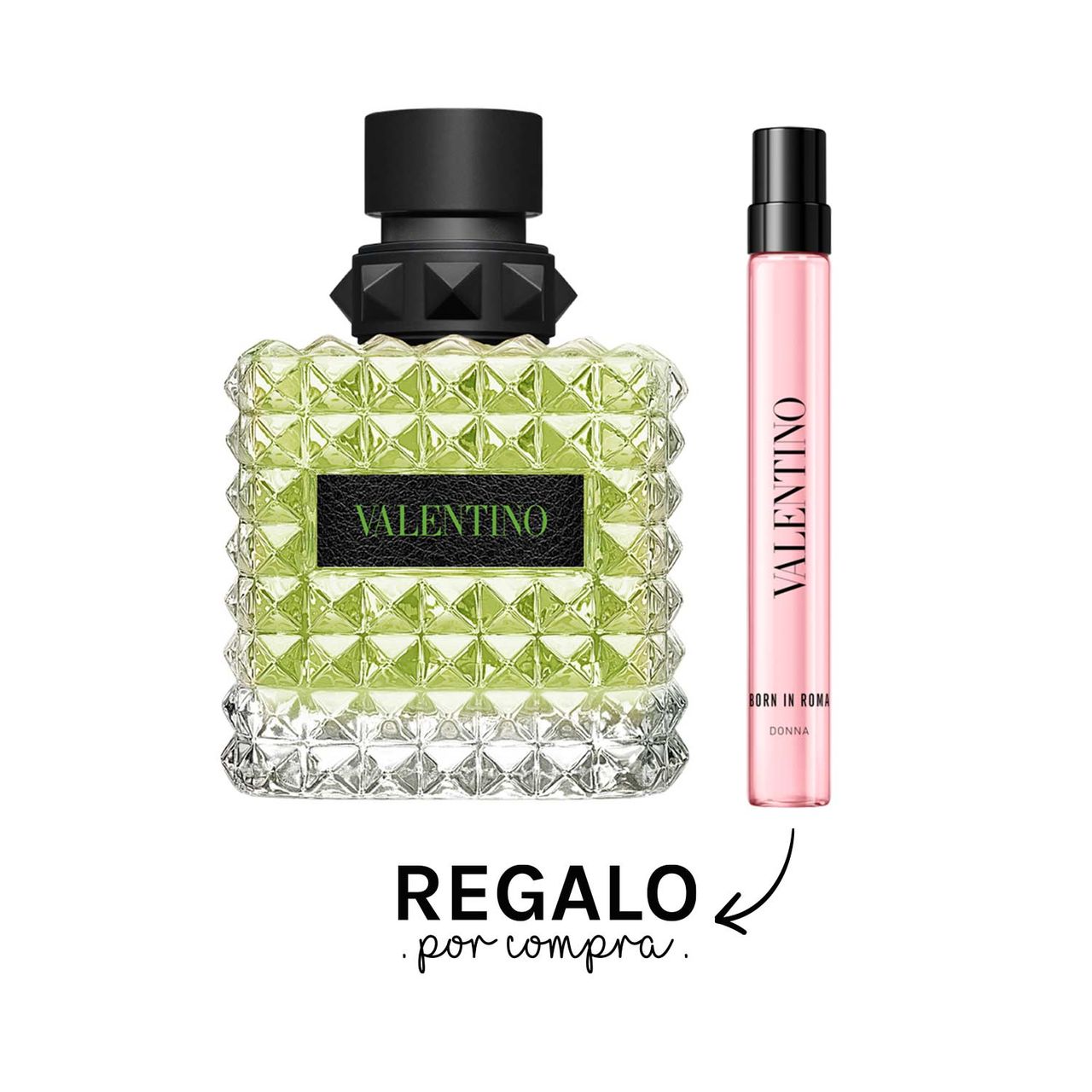 VALENTINO  Donna Born In Roma Green Stravaganza EDP 100 ml + Born In Roma Donna Pink 10 ml